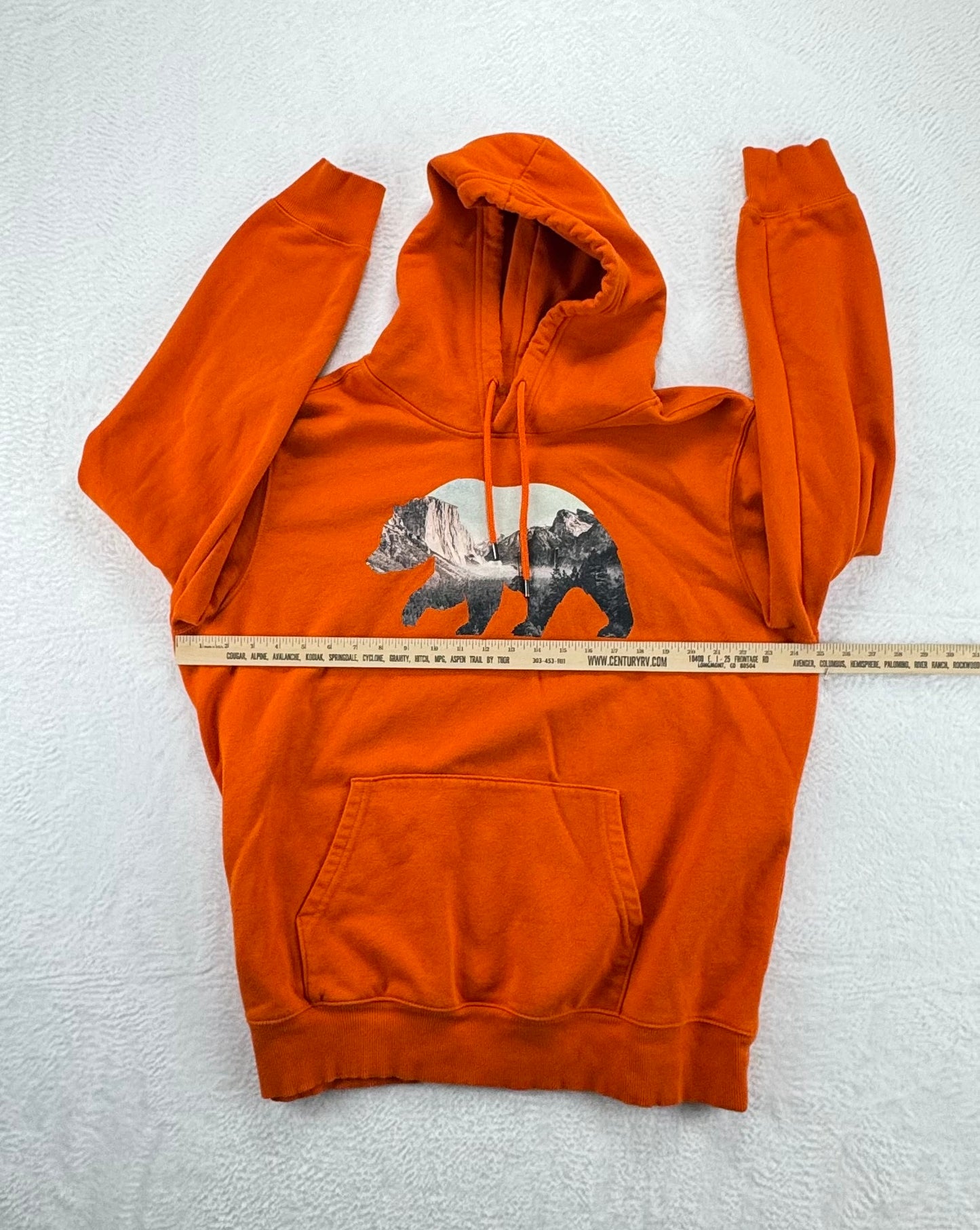 The North Face Bear Graphic Hoodie – Orange – Men’s XL
