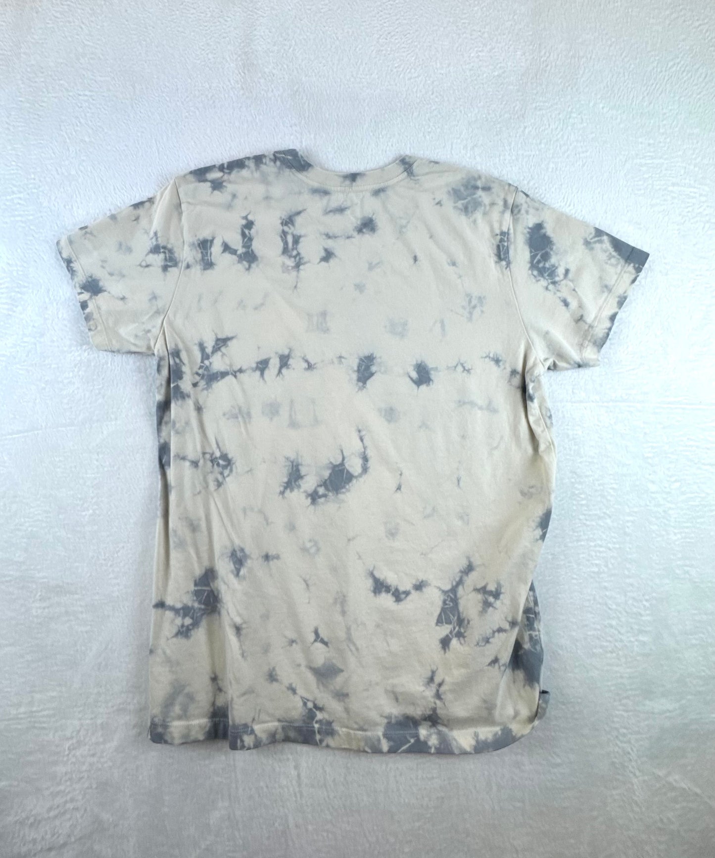 Katin Easy Does It Tie-Dye Organic Cotton T-Shirt Cream Gray Men's Large NWT