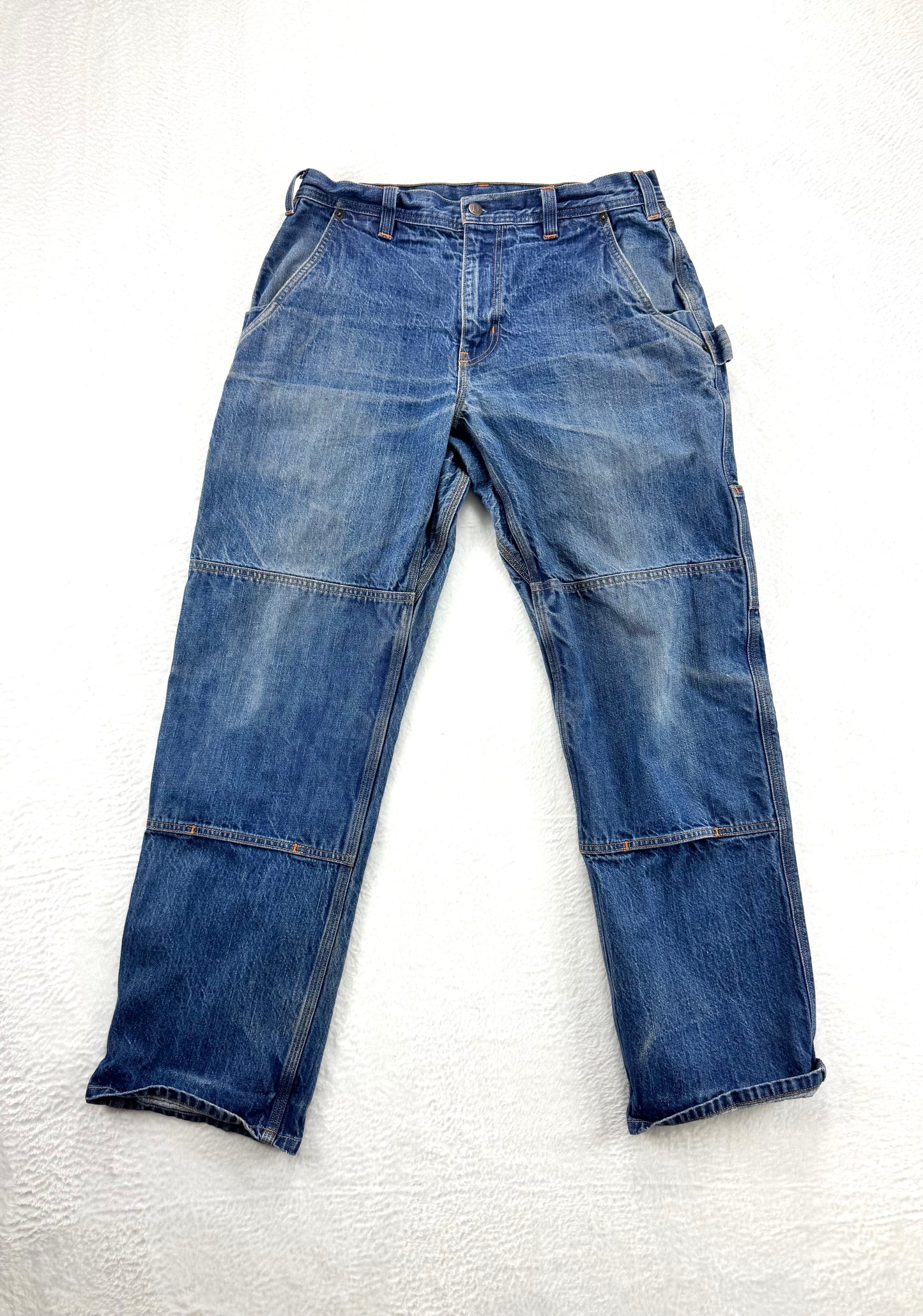 Patagonia Iron Forge Hemp® Double Knee Work Pants – Men’s 34 Reg – Faded Denim