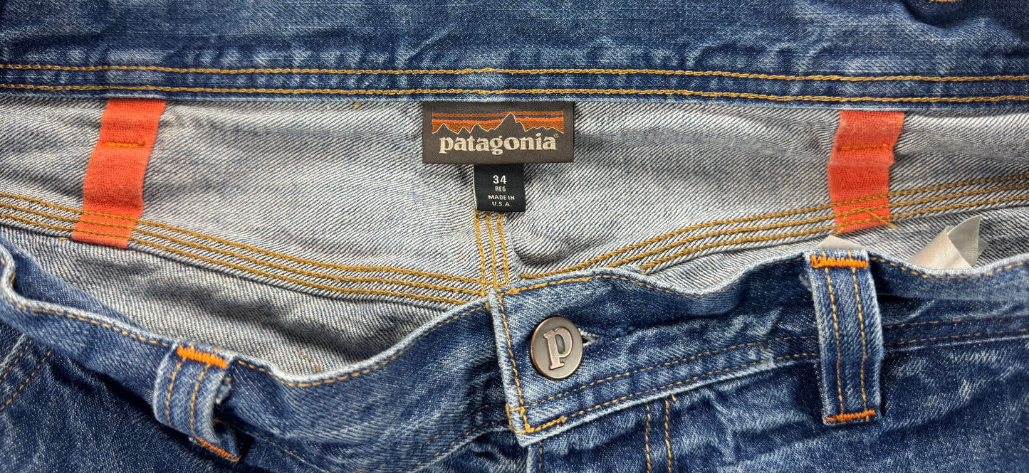 Patagonia Iron Forge Hemp® Double Knee Work Pants – Men’s 34 Reg – Faded Denim