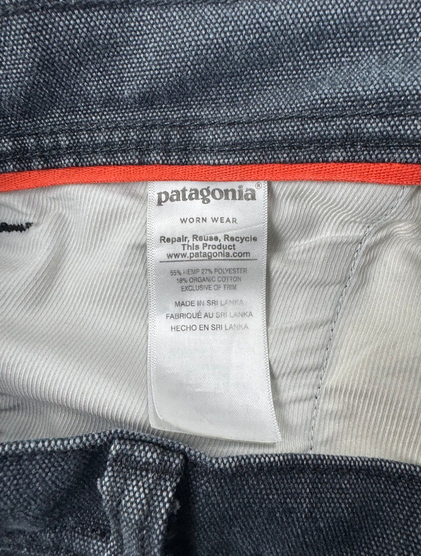Patagonia Iron Forge Hemp® Cargo Work Pants – Men’s 34 – Ink – Heavyweight