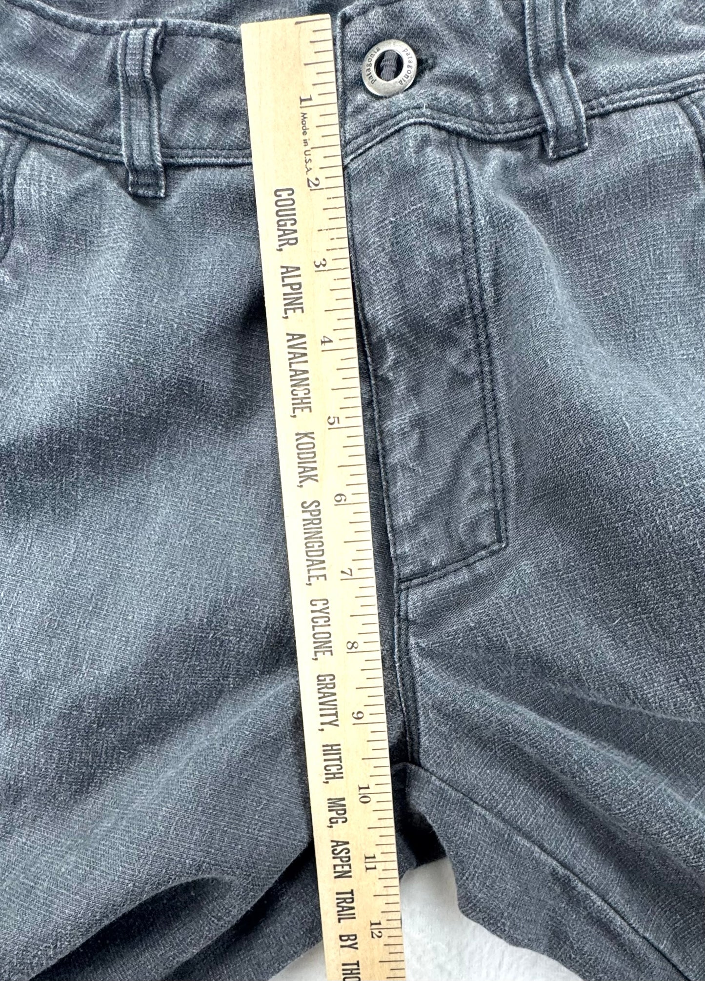 Patagonia Hemp Blend Pants – Men’s 34 – Lightweight Washed Gray – Vintage Style