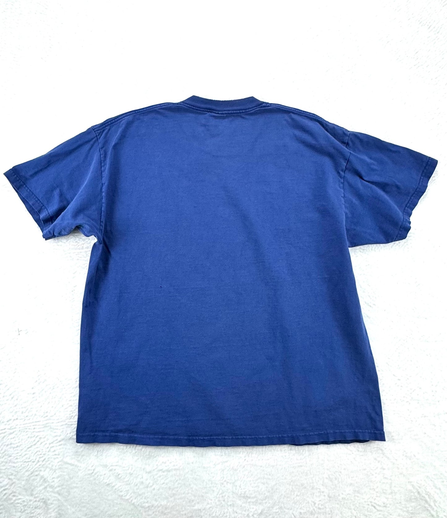 Vintage Burton Cube Logo T-Shirt – Blue – 90s – Size Large