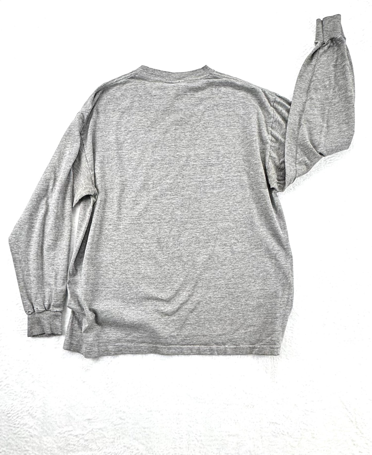Vintage Burton Snowboards Long Sleeve Logo Shirt – Grey – Distressed – XL