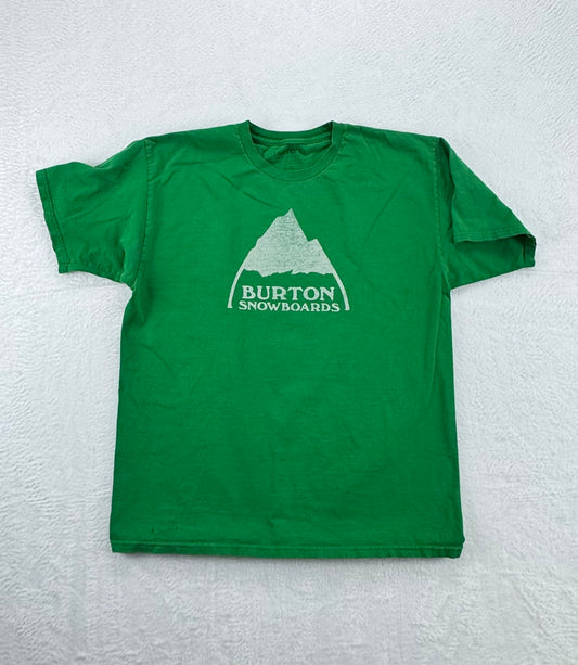 Vintage Burton Snowboards Mountain Logo T-Shirt – Green – Men’s Large