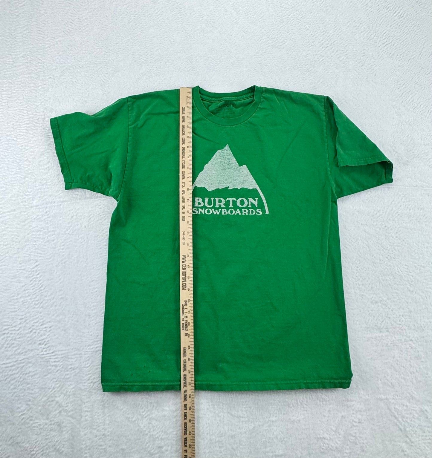 Vintage Burton Snowboards Mountain Logo T-Shirt – Green – Men’s Large