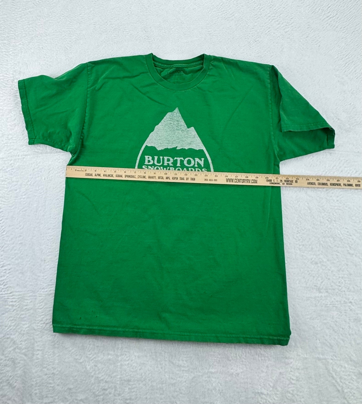 Vintage Burton Snowboards Mountain Logo T-Shirt – Green – Men’s Large