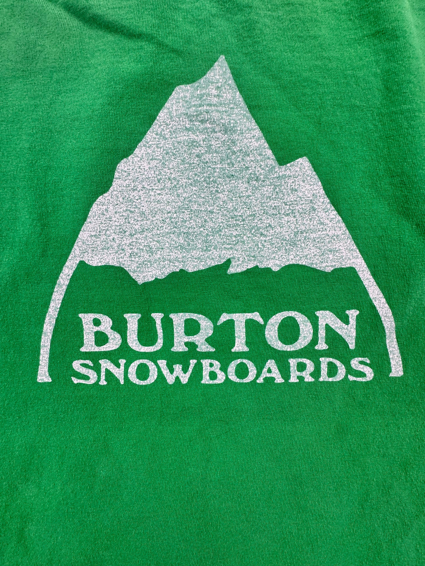 Vintage Burton Snowboards Mountain Logo T-Shirt – Green – Men’s Large