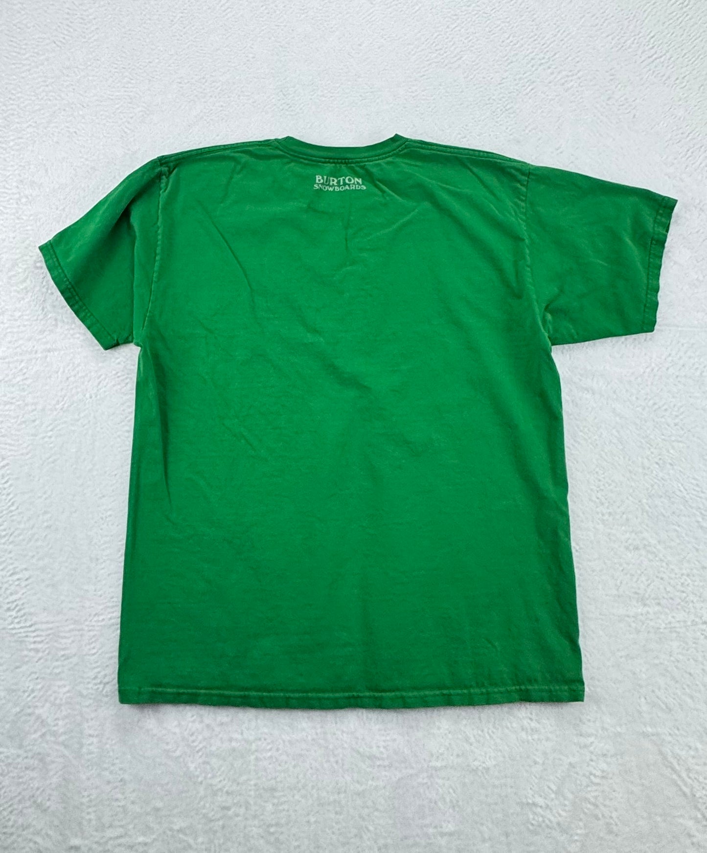 Vintage Burton Snowboards Mountain Logo T-Shirt – Green – Men’s Large