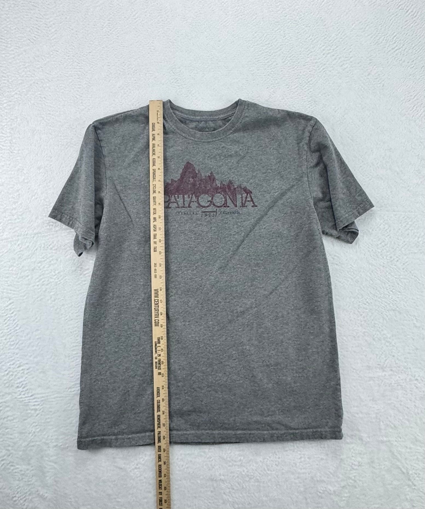 Patagonia Organic Cotton Graphic T-Shirt – Gray – Men’s Large – Made in USA