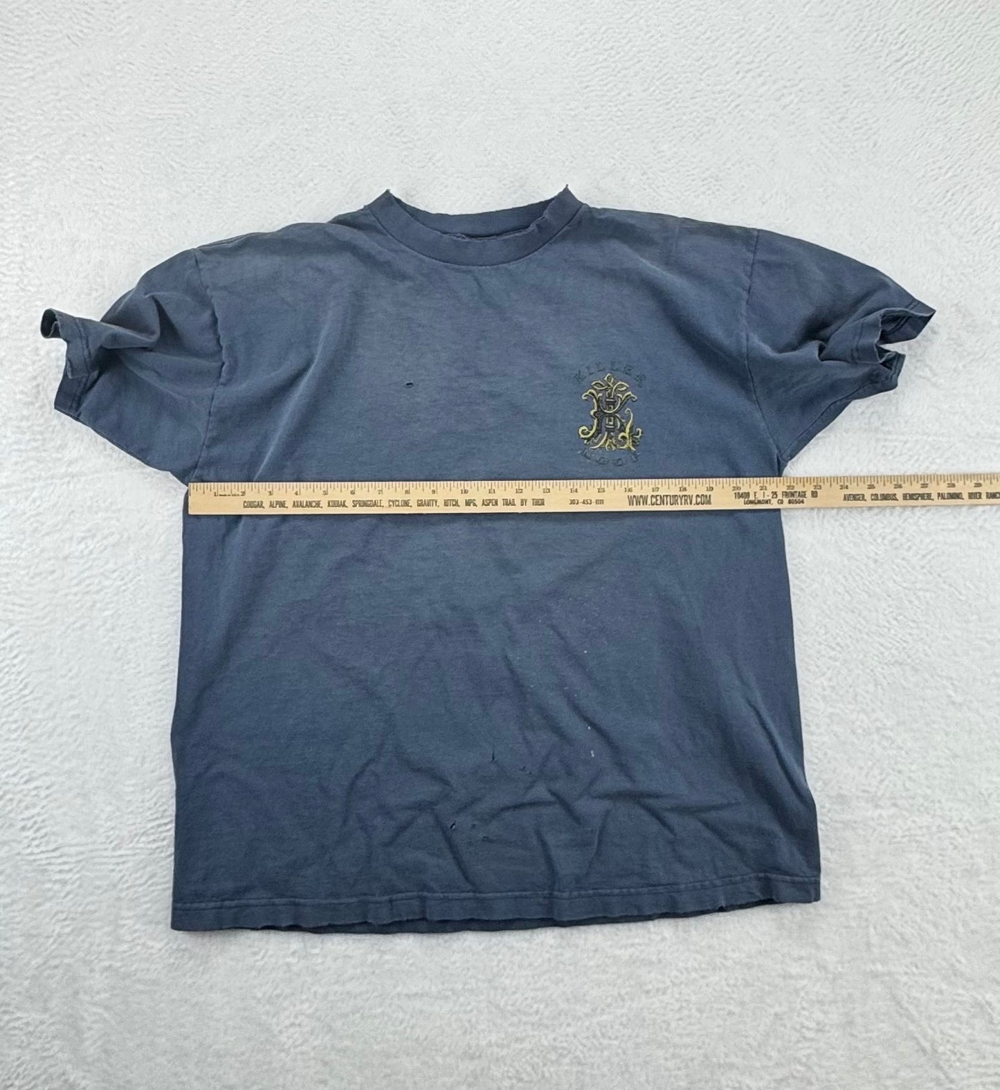 Vintage Killer Loop Snowboard T-Shirt – Faded Blue – Rare – 90s Snowboarding