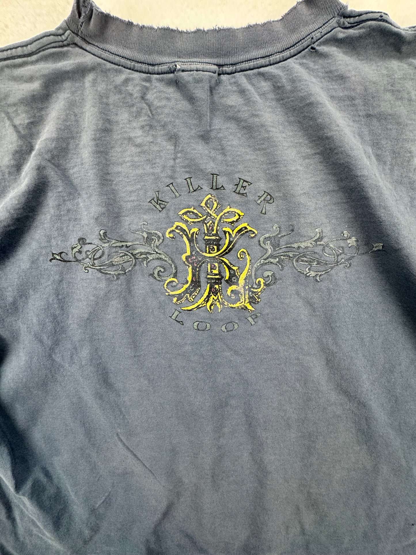 Vintage Killer Loop Snowboard T-Shirt – Faded Blue – Rare – 90s Snowboarding
