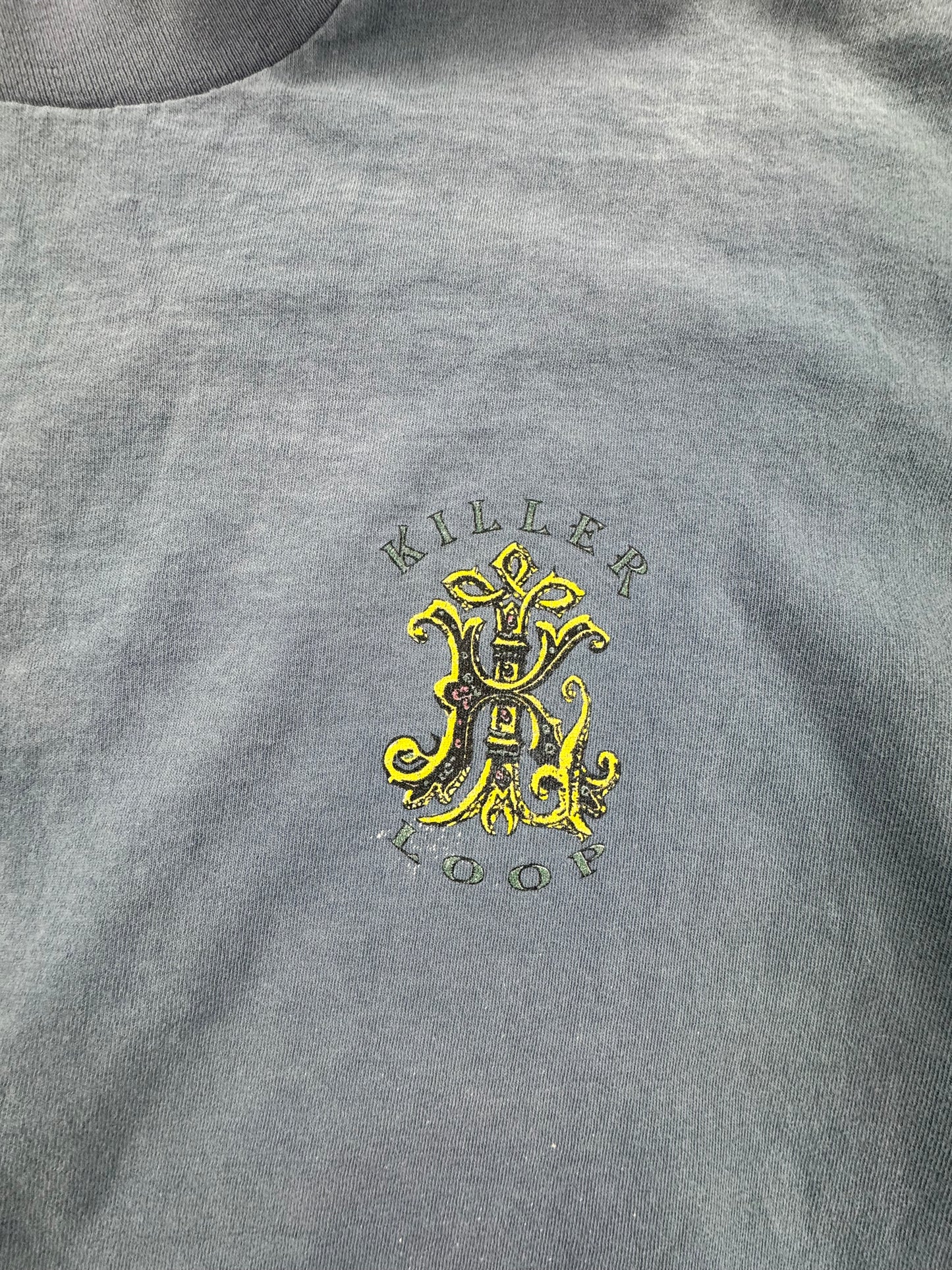 Vintage Killer Loop Snowboard T-Shirt – Faded Blue – Rare – 90s Snowboarding