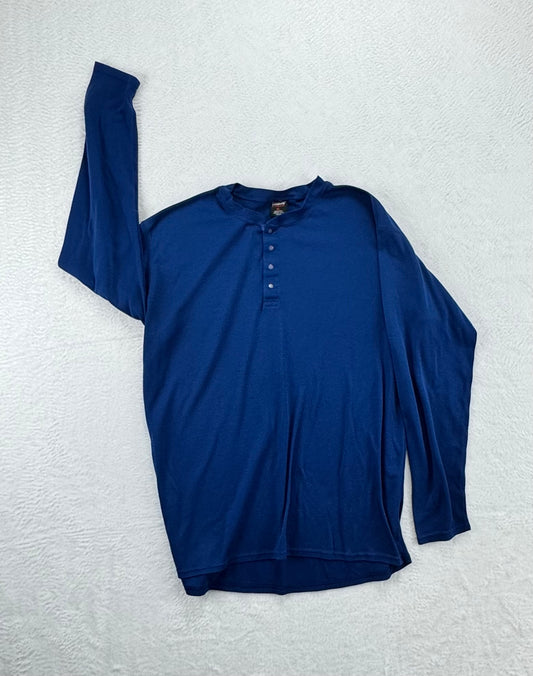 Vintage Patagonia Capilene Henley Base Layer – Blue – USA – XL