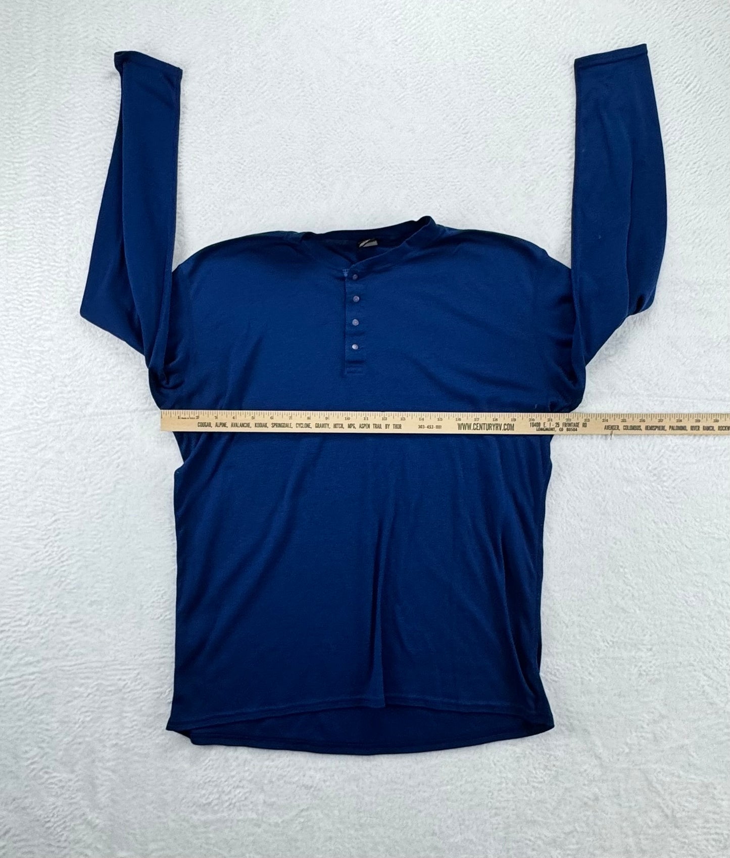 Vintage Patagonia Capilene Henley Base Layer – Blue – USA – XL