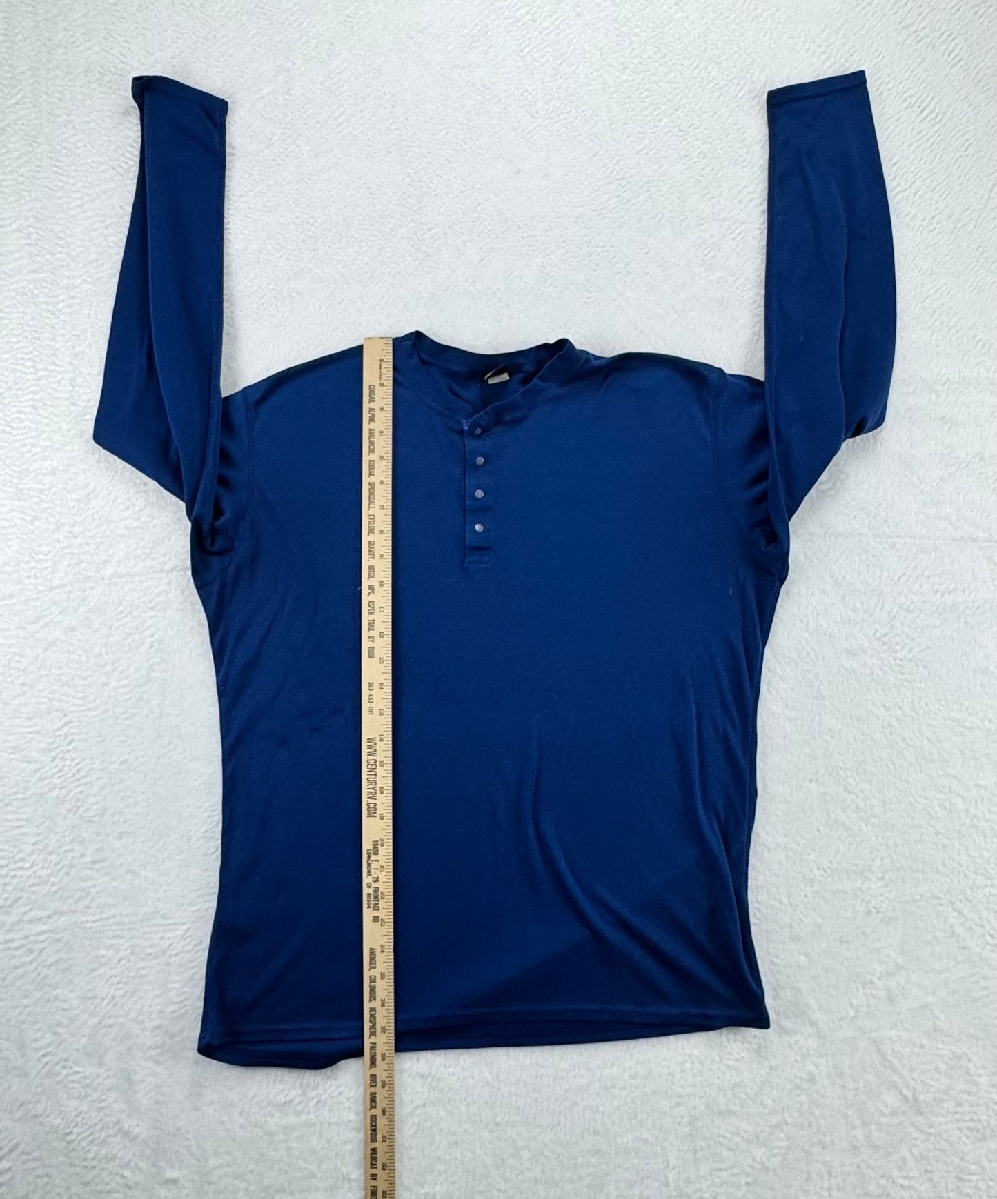 Vintage Patagonia Capilene Henley Base Layer – Blue – USA – XL