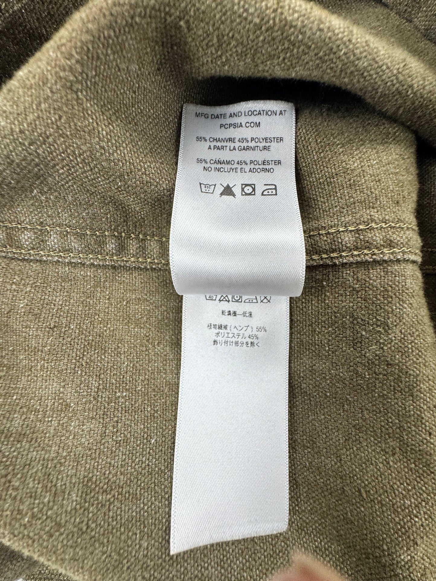 Patagonia Iron Forge Hemp Work Shirt – Olive – Men’s Medium