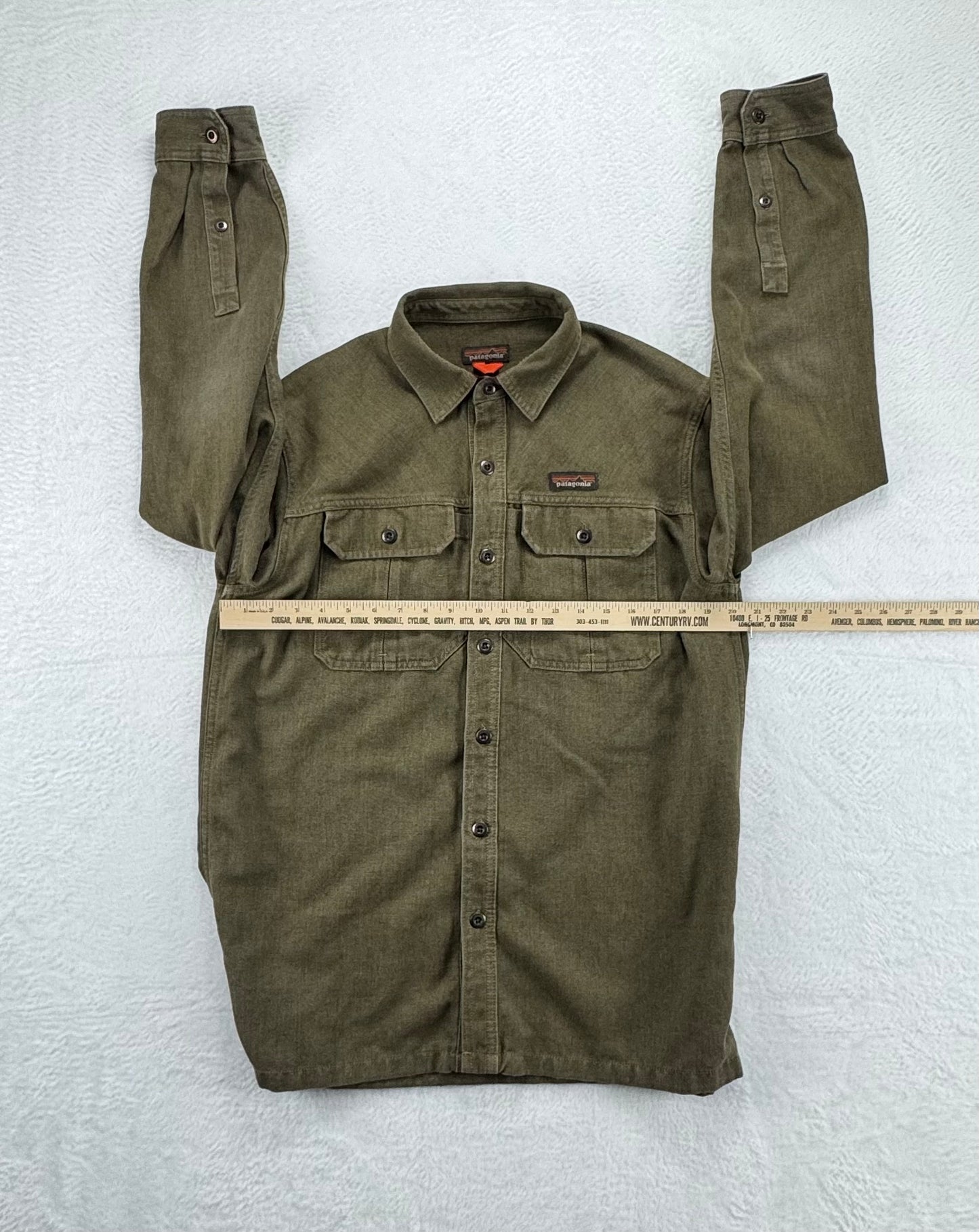 Patagonia Iron Forge Hemp Work Shirt – Olive – Men’s Medium