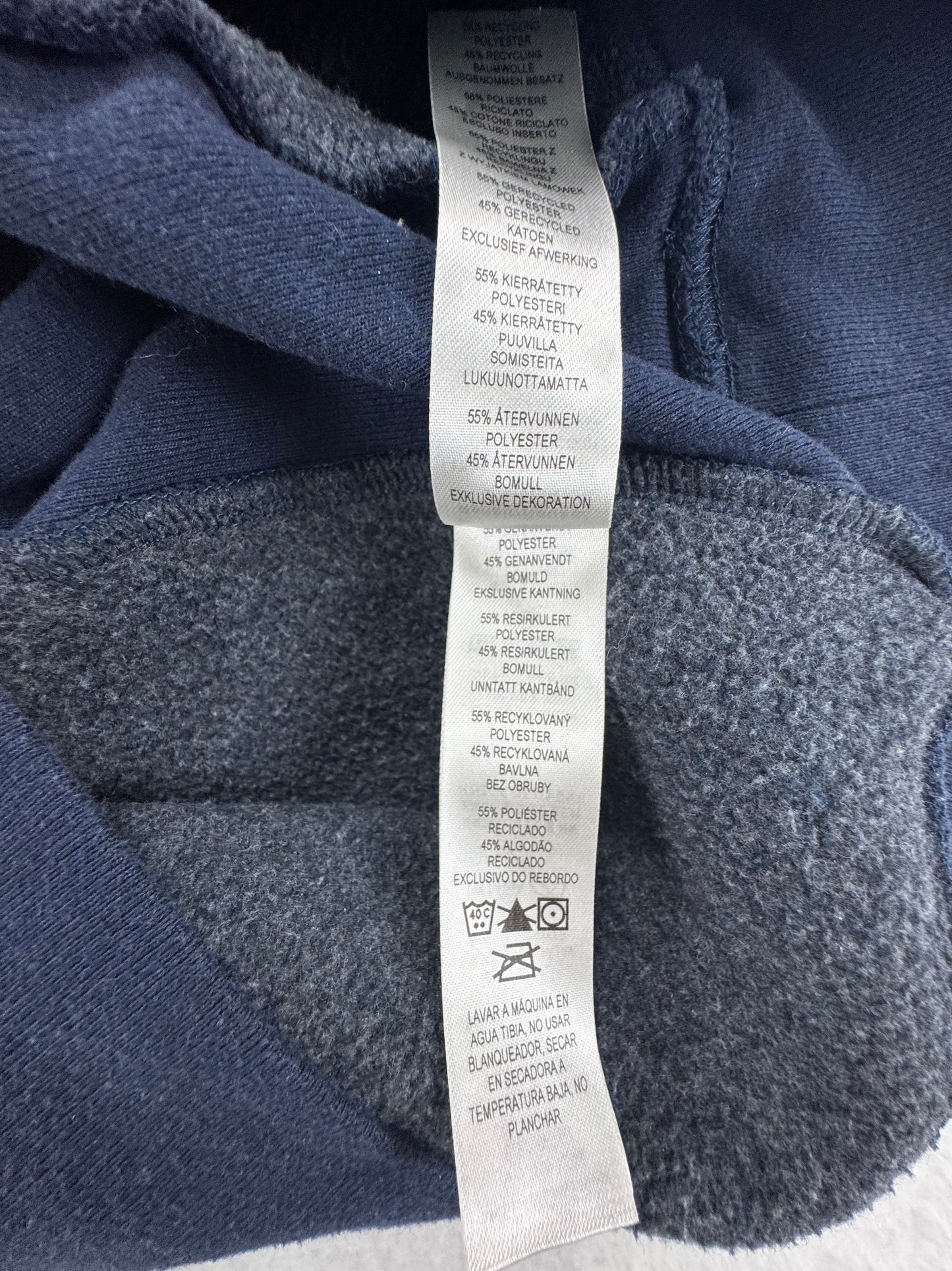 Patagonia Uprisal Crew Fleece Sweatshirt Navy Regular Fit Small