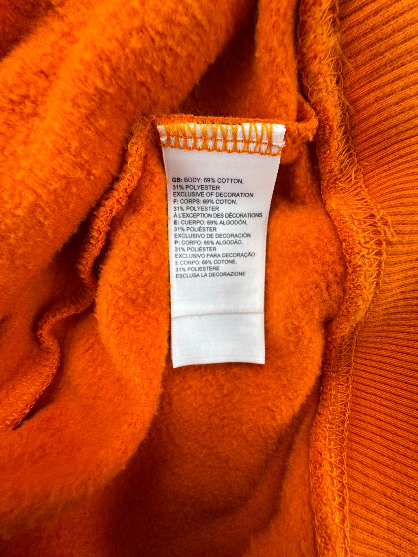 The North Face Bear Graphic Hoodie – Orange – Men’s XL