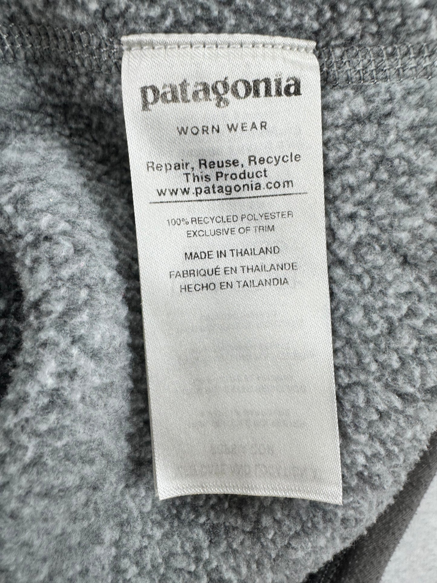 Patagonia Better Sweater 1/4 Zip – Gray – Women’s Small