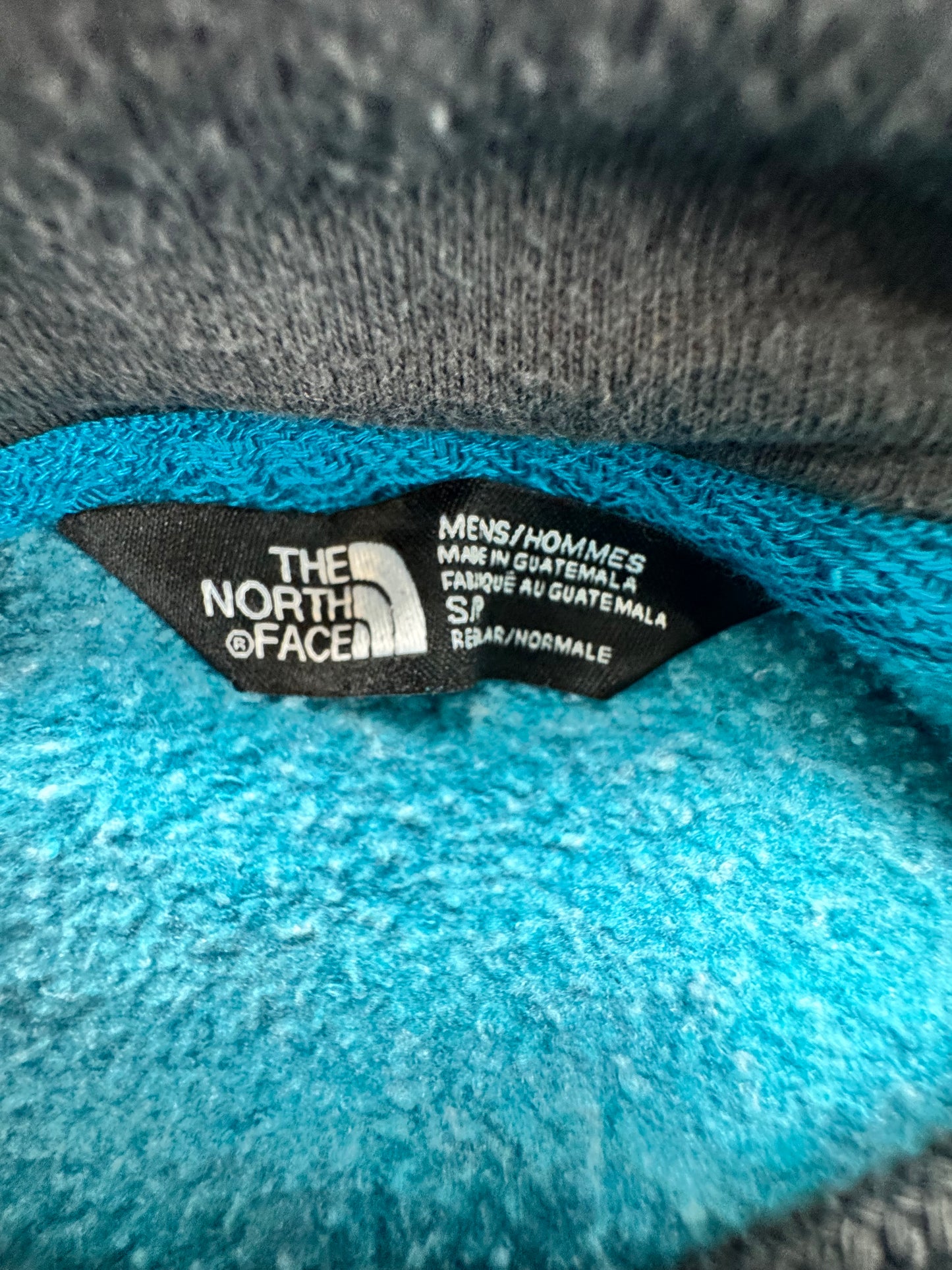 The North Face Logo Hoodie – Teal – Men’s Small – Cotton Blend