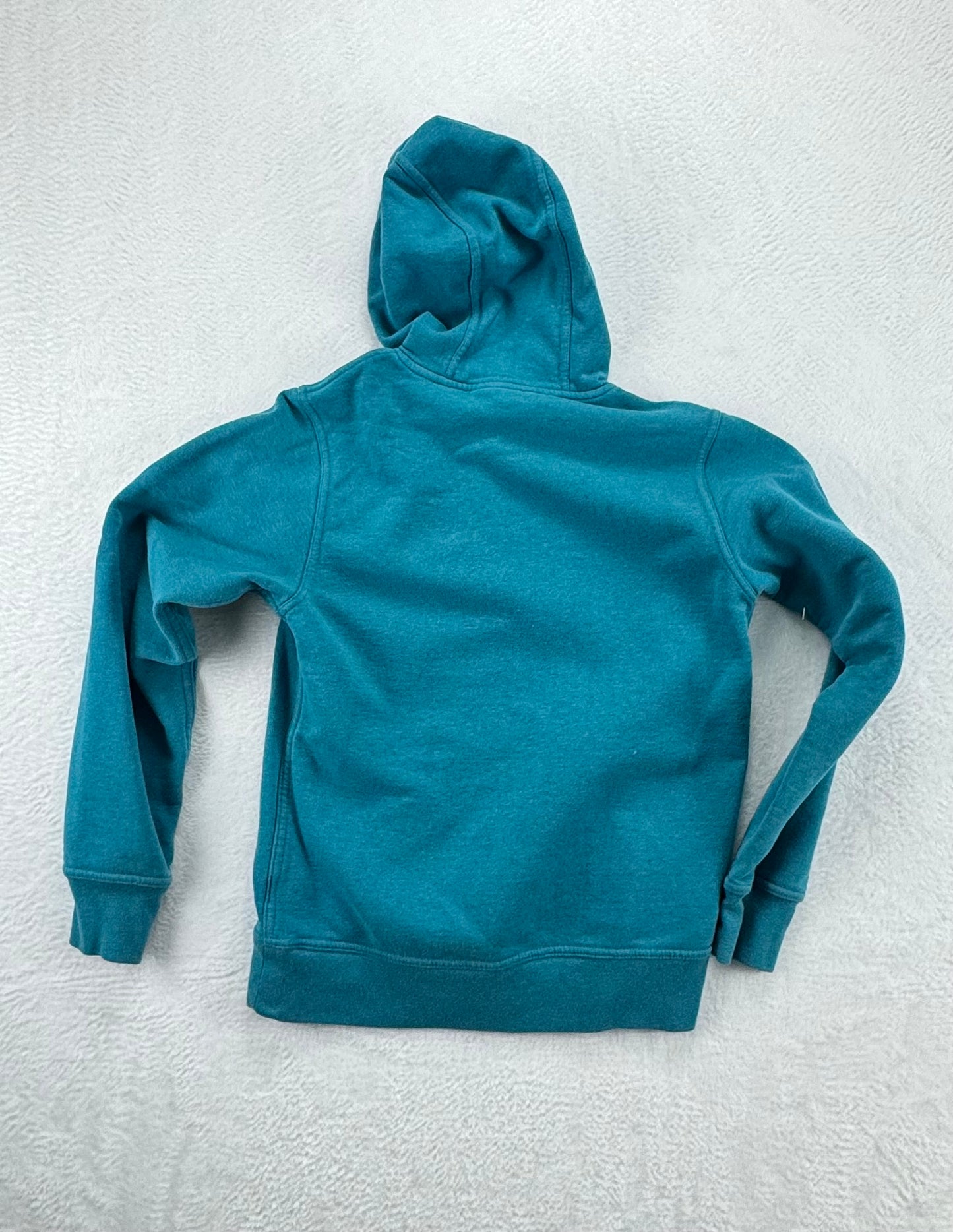 The North Face Logo Hoodie – Teal – Men’s Small – Cotton Blend
