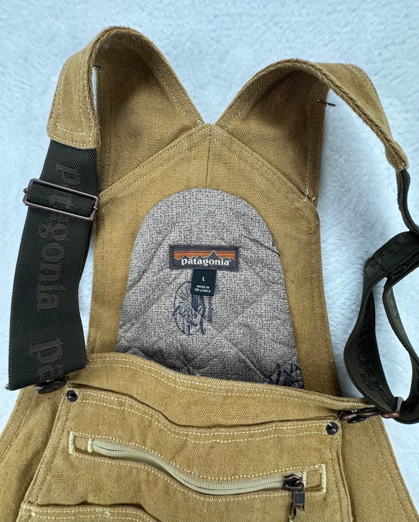 Patagonia Workwear Insulated Bib Overalls – Hemp Blend – Brown – Men’s Large