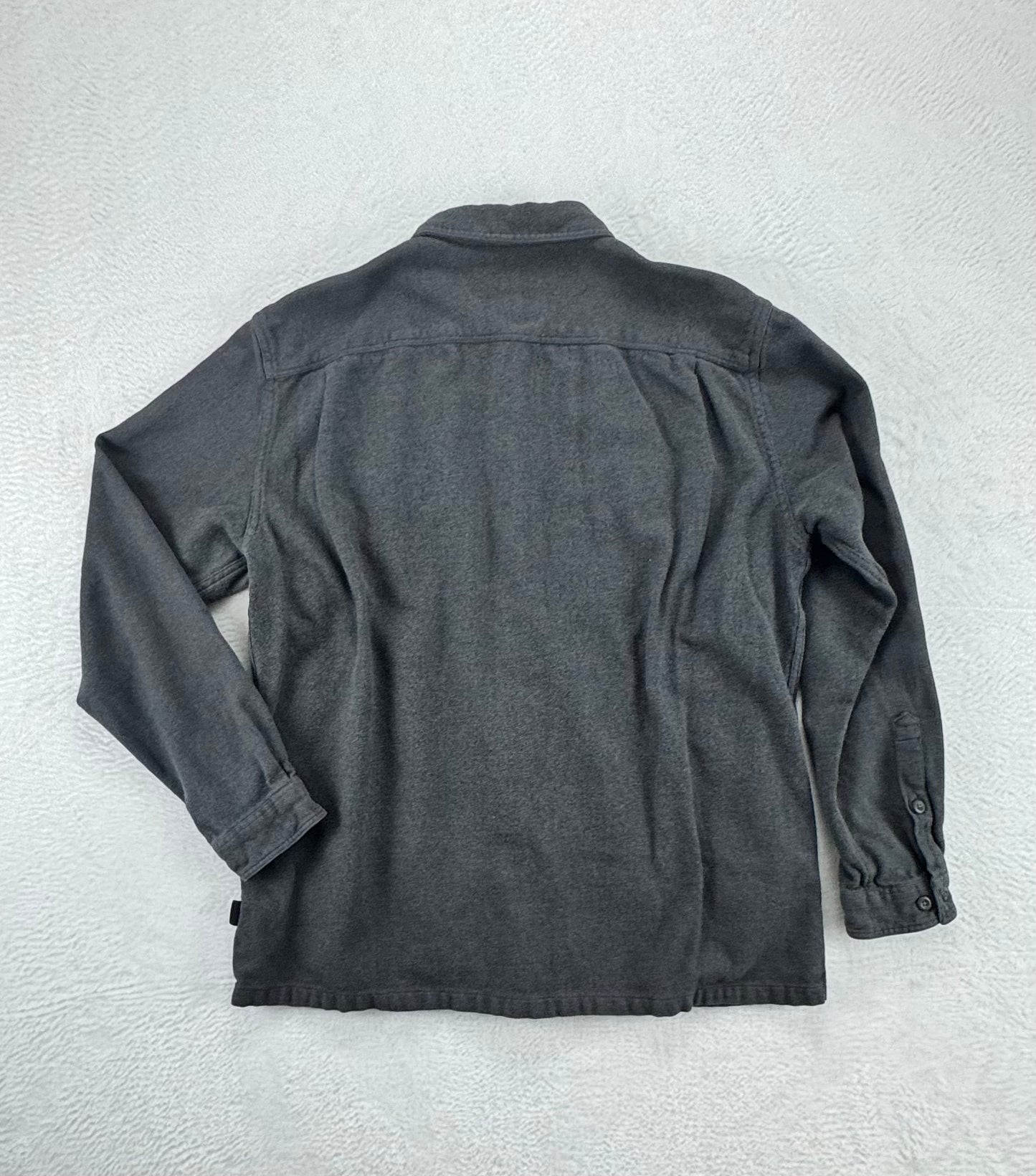 Patagonia Men’s Fjord Flannel – Organic Cotton – Charcoal Grey – Large