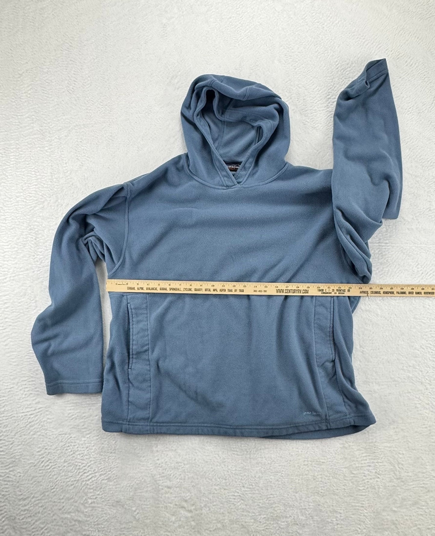Patagonia Micro D-Luxe Fleece Hoodie – Made in USA – Blue – Men’s XL