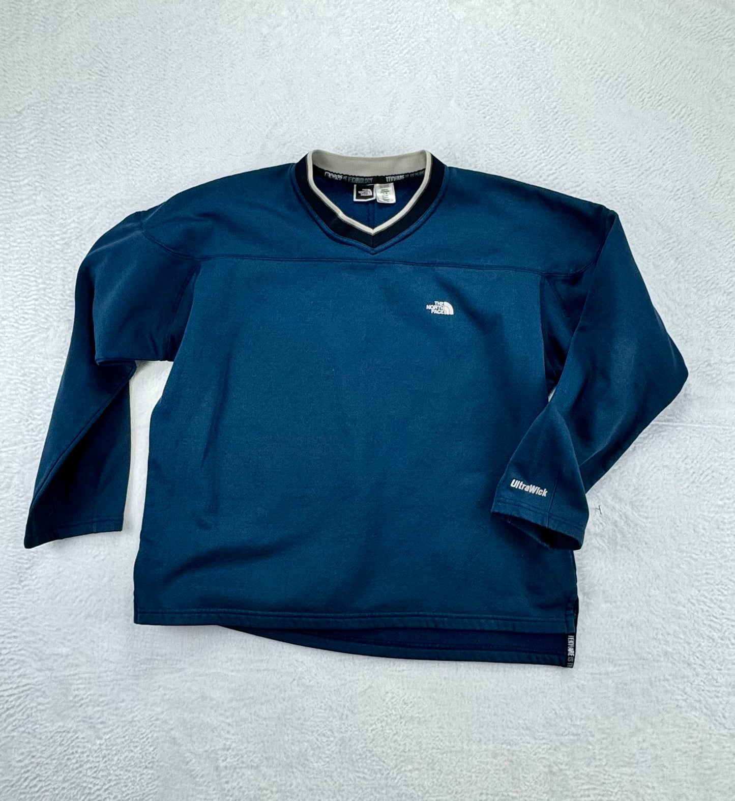 Vintage The North FaceVintage The North Face Tekware UltraWick Fleece Pullover – Made in USA – Blue – Men’s Large