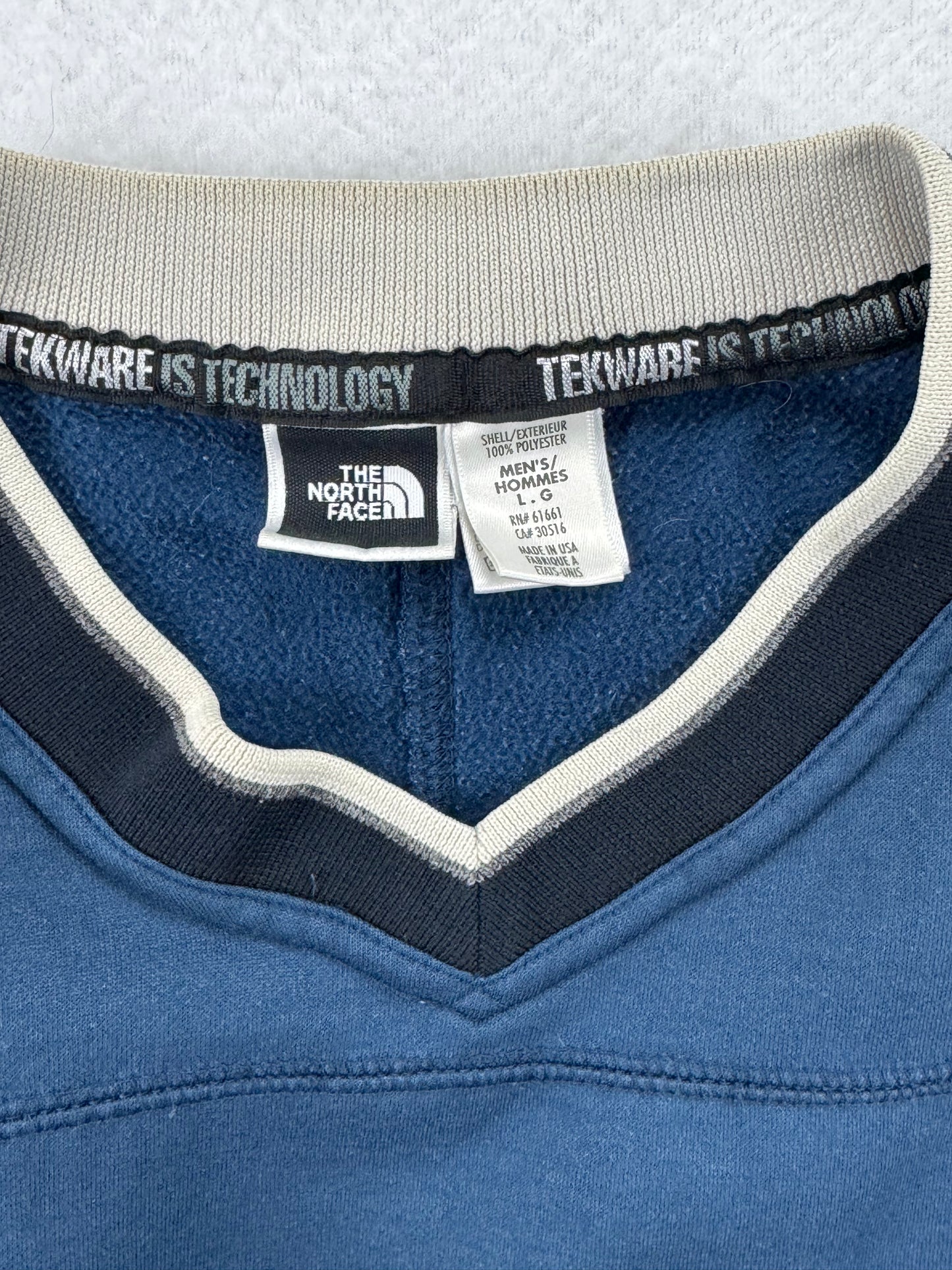 Vintage The North FaceVintage The North Face Tekware UltraWick Fleece Pullover – Made in USA – Blue – Men’s Large
