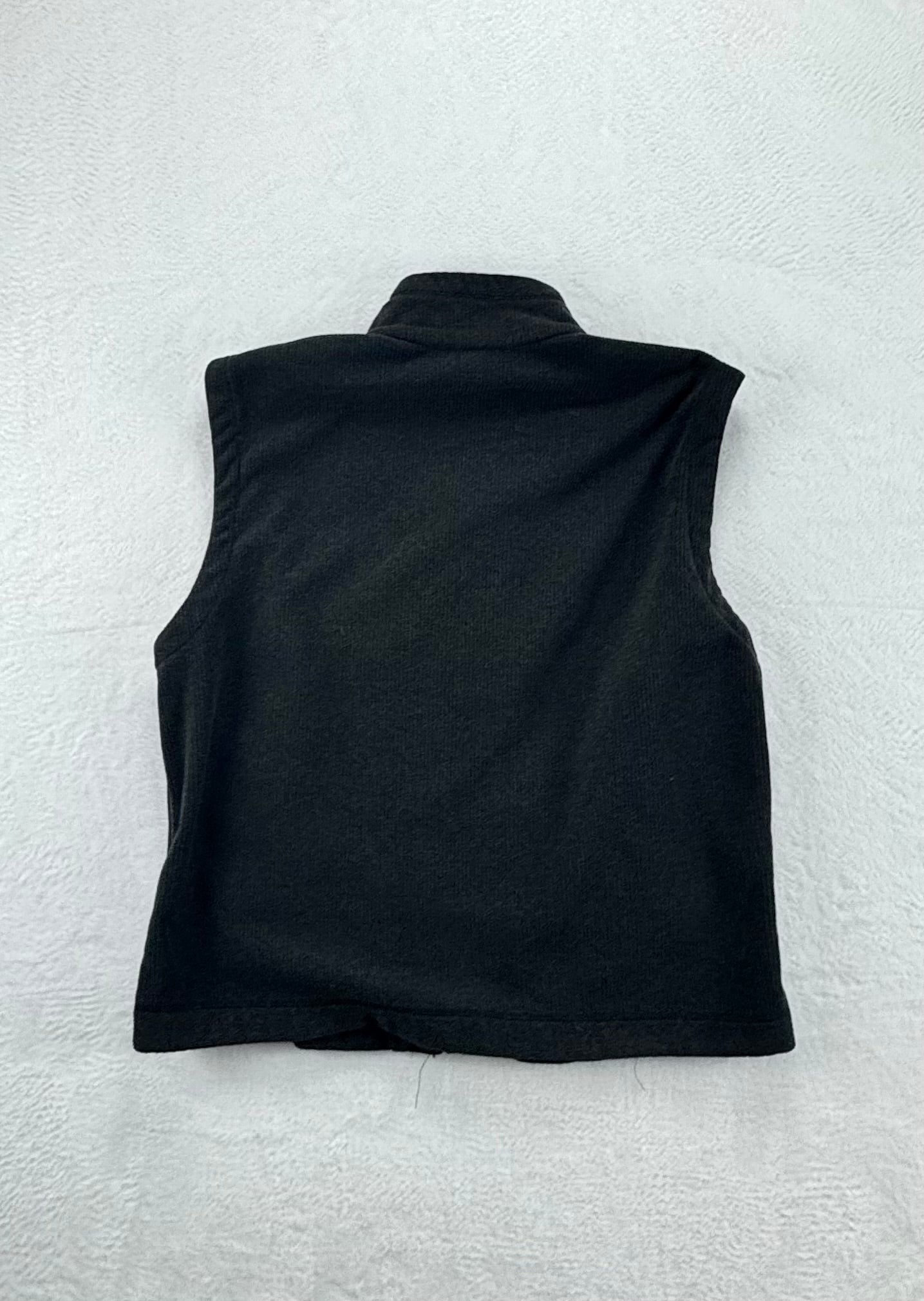 Vintage The North Face Men’s Ribbed Fleece Vest – Made in USA – Charcoal – XL