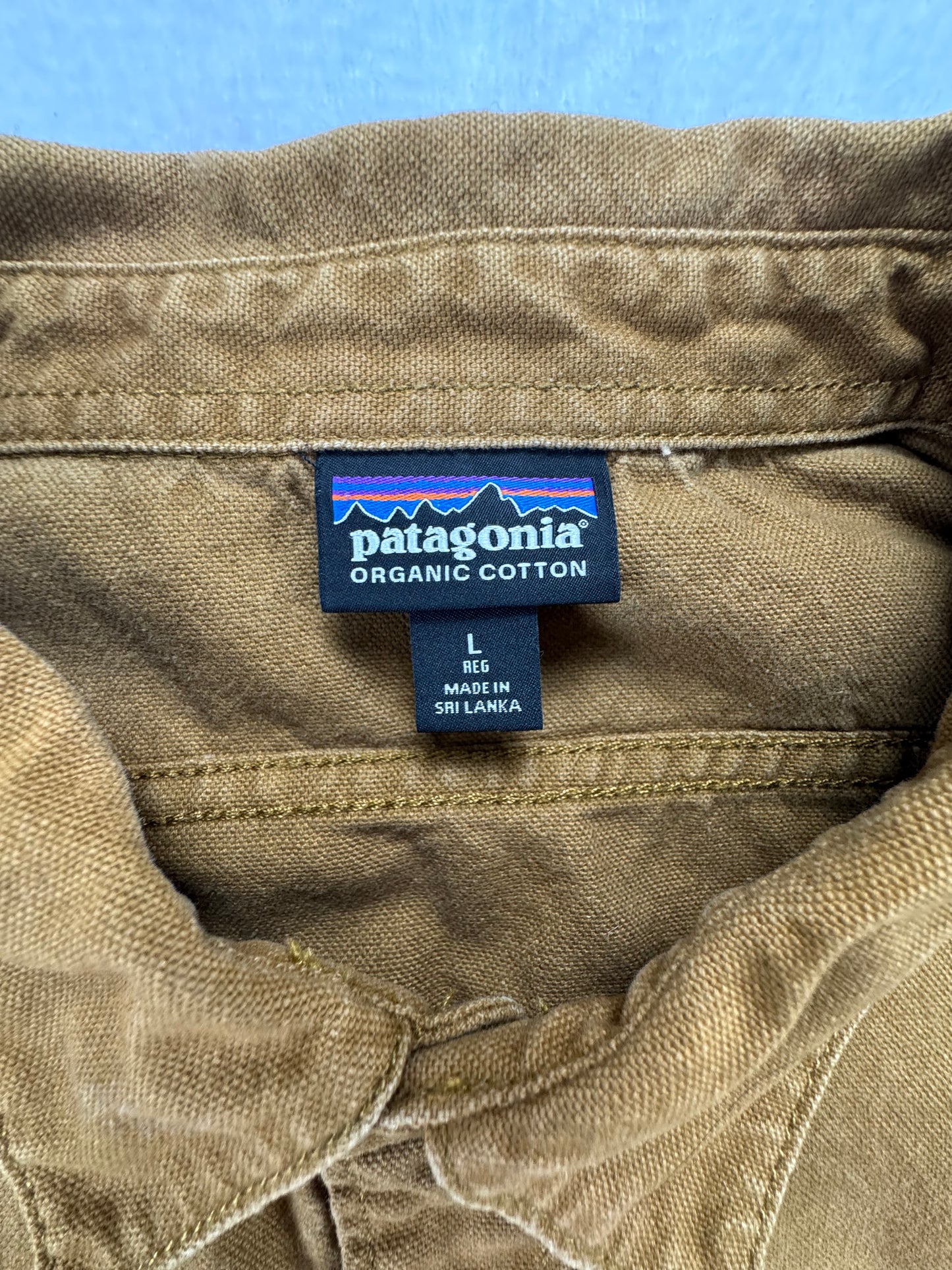 Patagonia Men's Organic Cotton Work Shirt – Brown – Large – Button Down