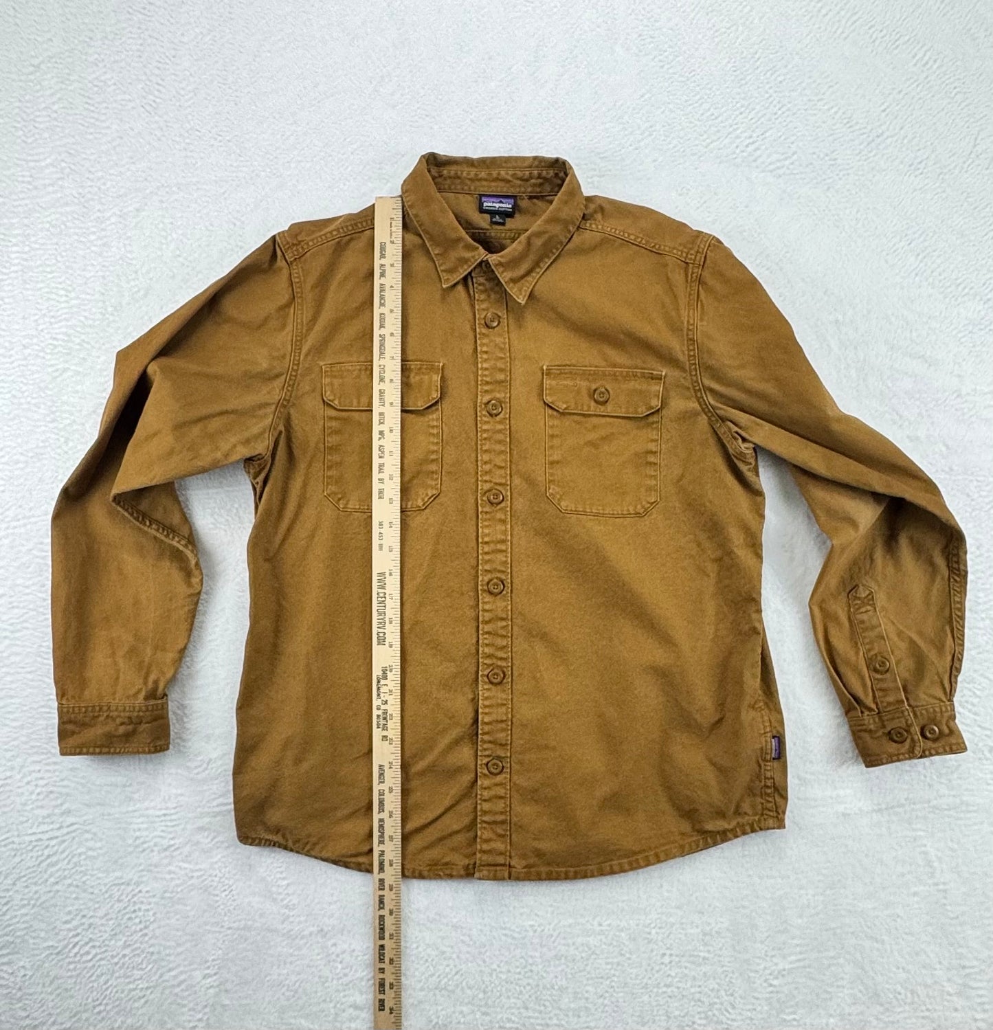 Patagonia Men's Organic Cotton Work Shirt – Brown – Large – Button Down