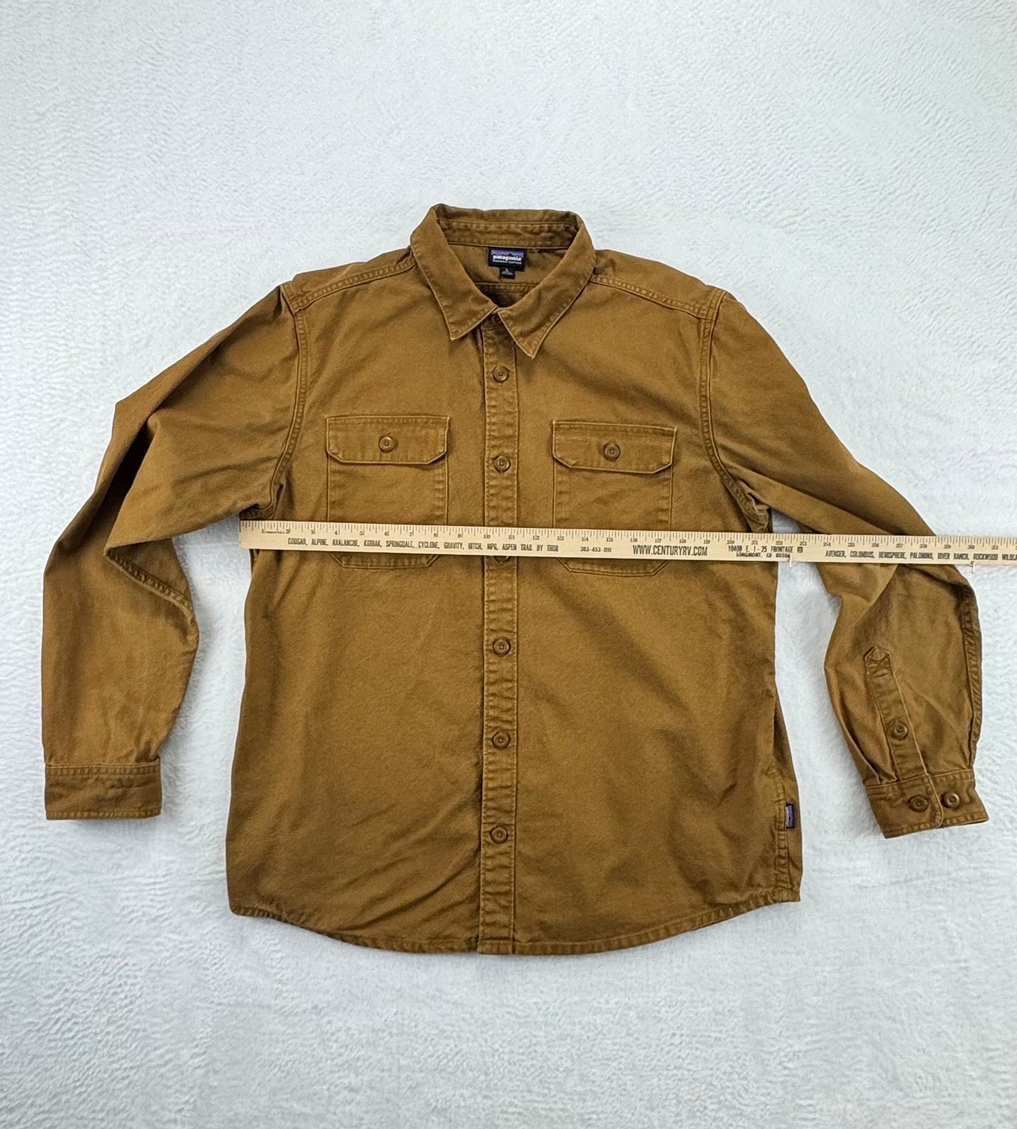 Patagonia Men's Organic Cotton Work Shirt – Brown – Large – Button Down