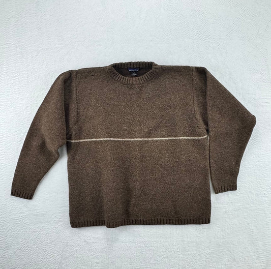 Vintage Patagonia Men's 100% Wool Crewneck Sweater – Made in Hong Kong – Brown – Men’s Large