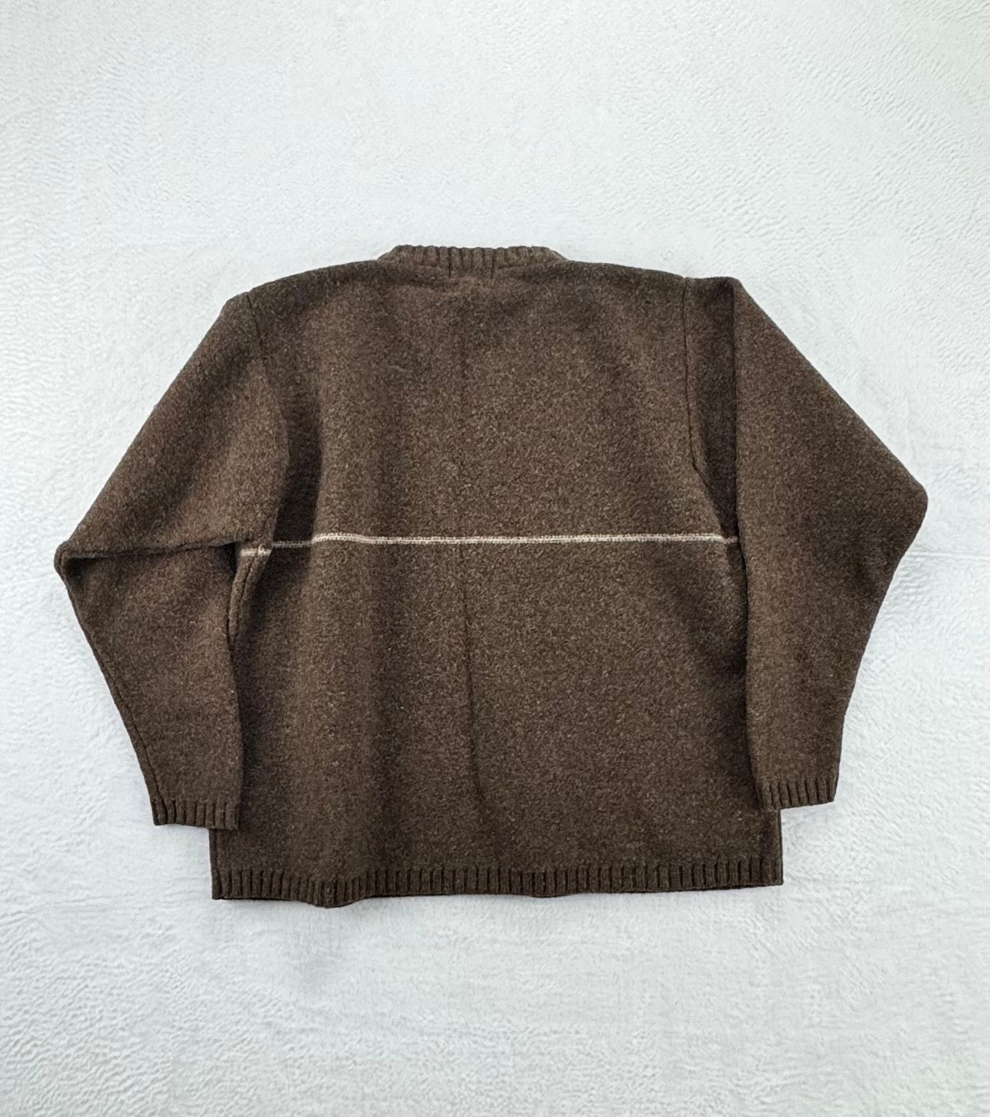 Vintage Patagonia Men's 100% Wool Crewneck Sweater – Made in Hong Kong – Brown – Men’s Large