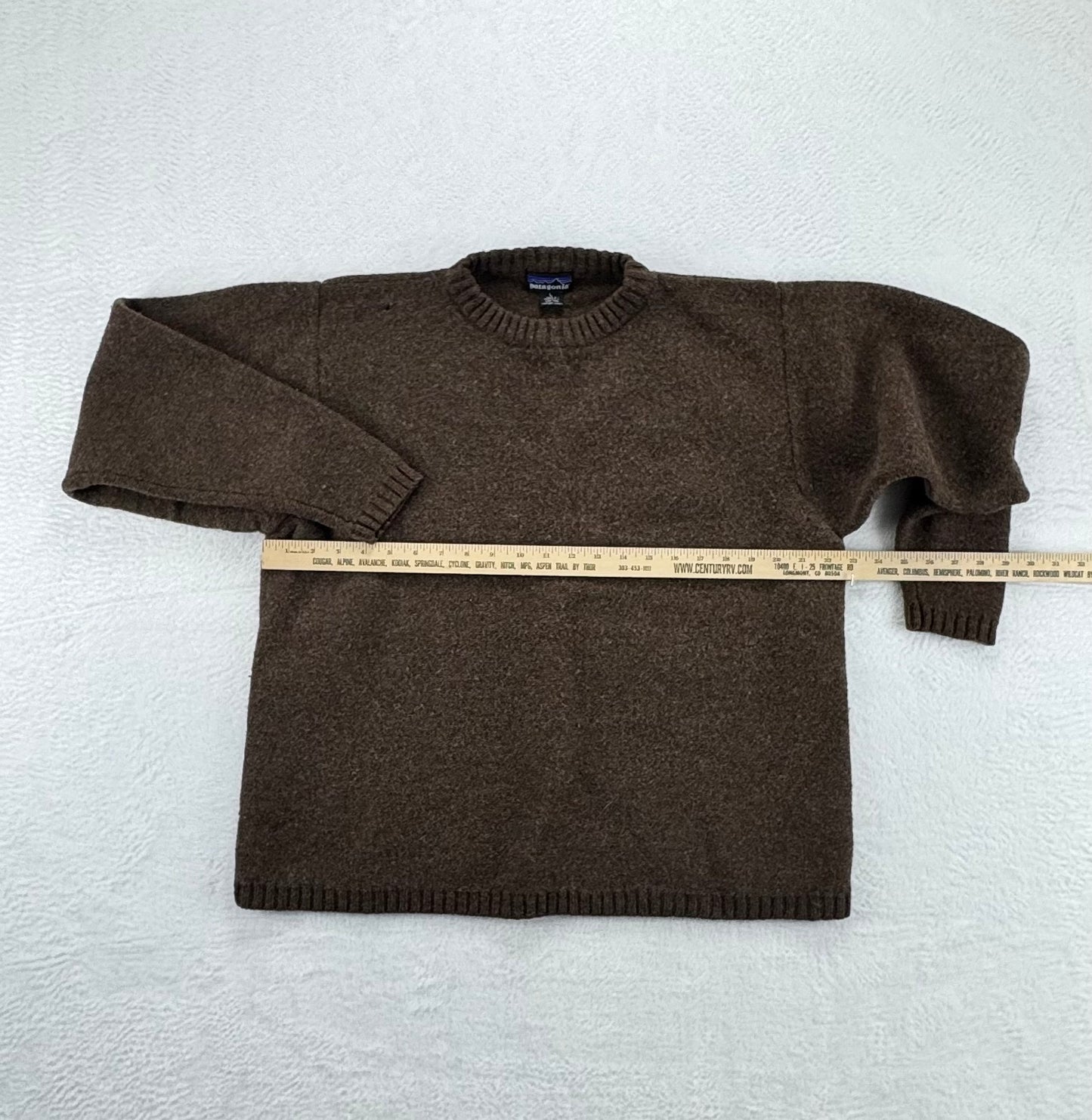 Vintage Patagonia Men's 100% Wool Crewneck Sweater – Made in Hong Kong – Brown – Men’s Large