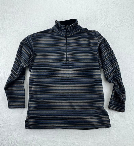 Vintage Patagonia Men's Expedition Weight Capilene 1/4 Zip Base Layer Striped XL