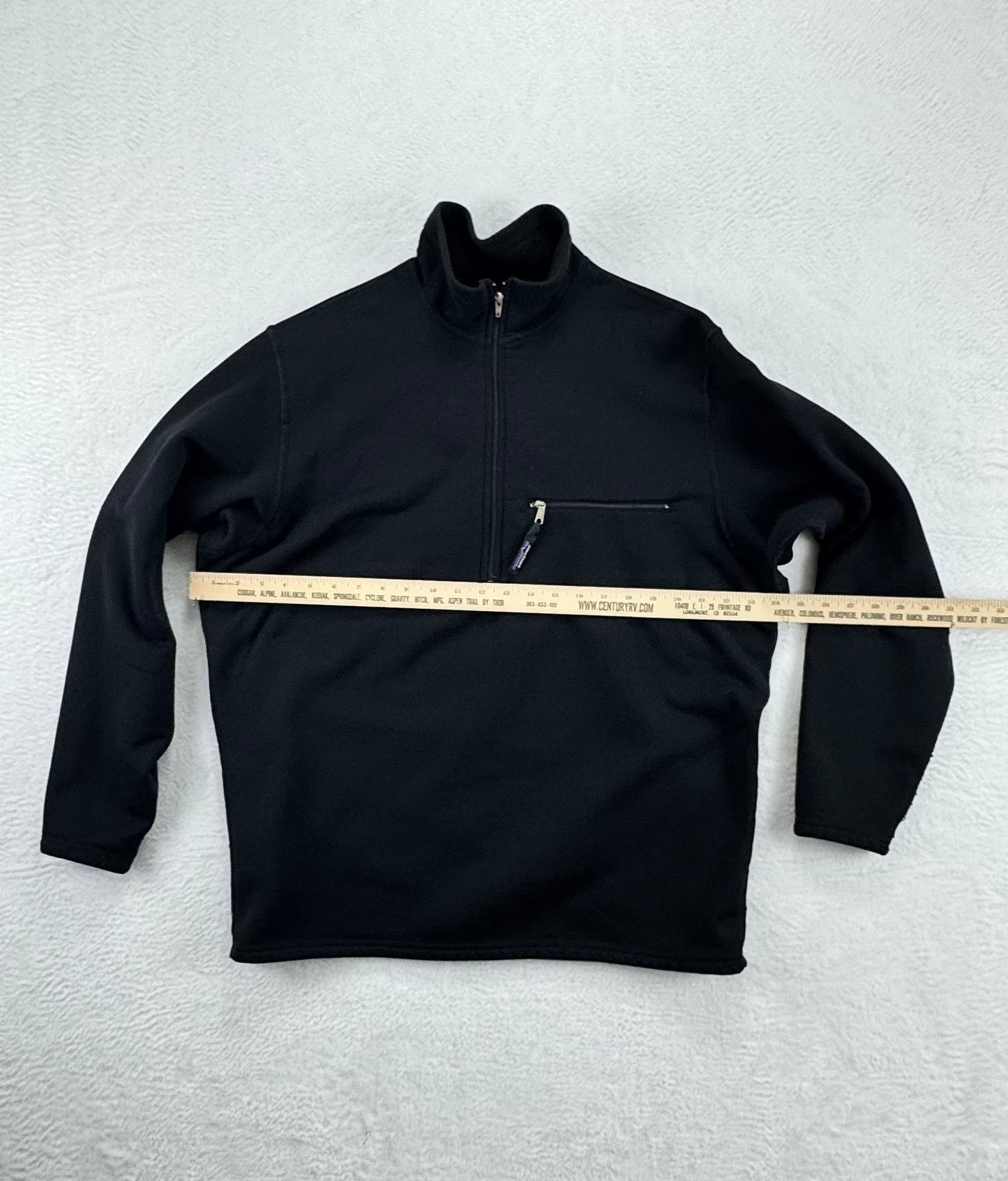 Vintage Patagonia Mens Activist Fleece 1/4 Zip Base Layer Black XL Made in USA