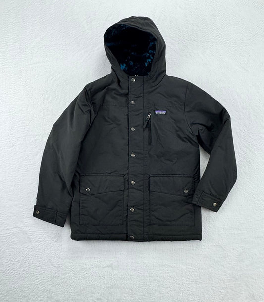 Patagonia Kid's Inferno Fleece-Lined Jacket Black Medium (Size 10)