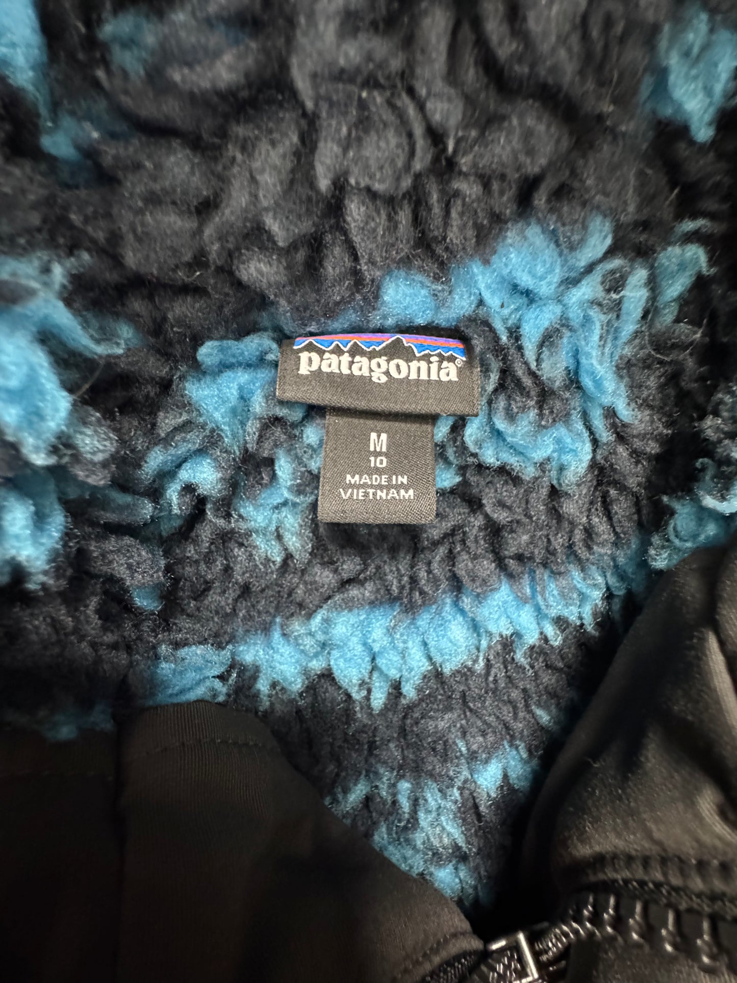 Patagonia Kid's Inferno Fleece-Lined Jacket Black Medium (Size 10)