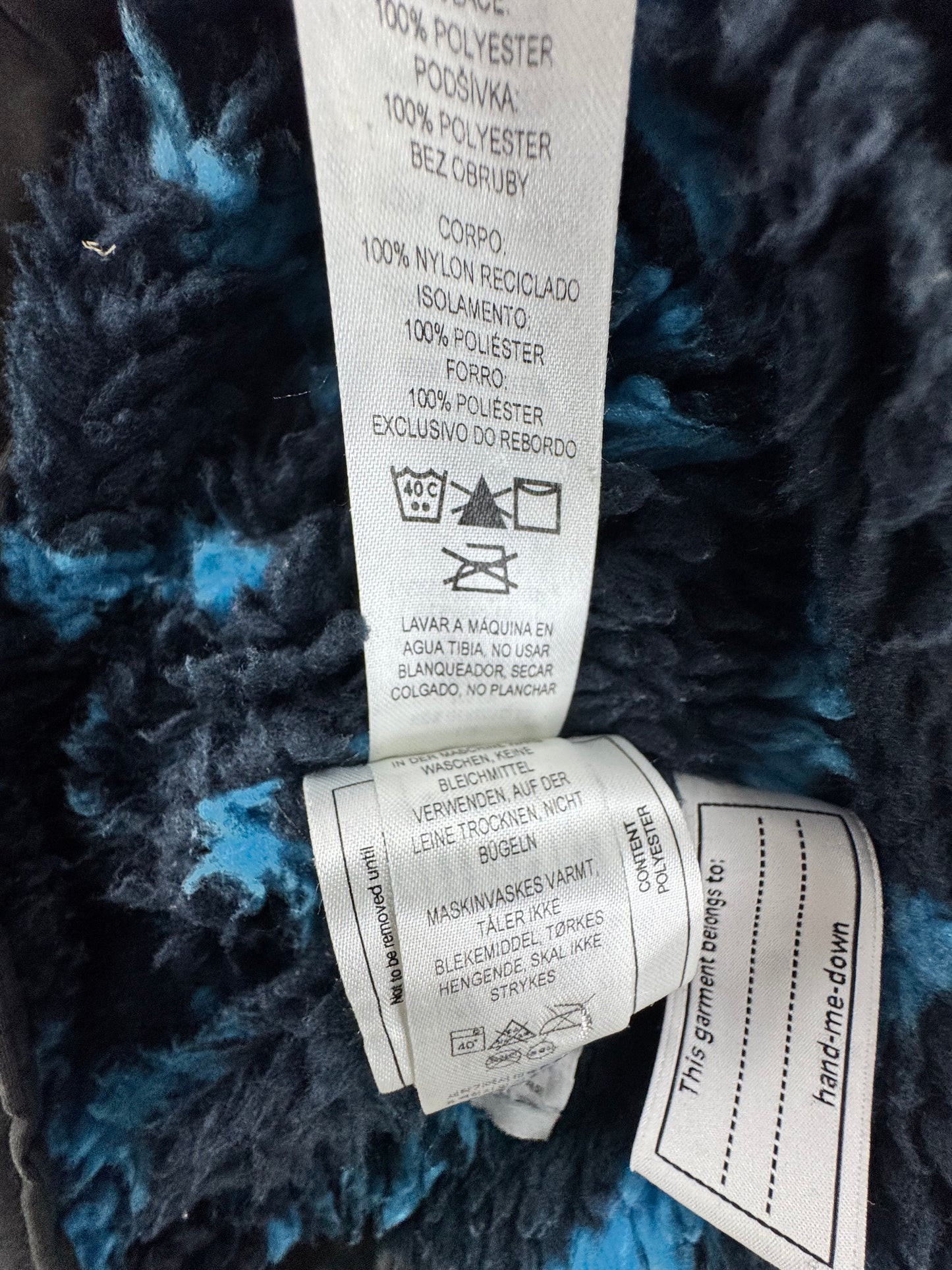 Patagonia Kid's Inferno Fleece-Lined Jacket Black Medium (Size 10)