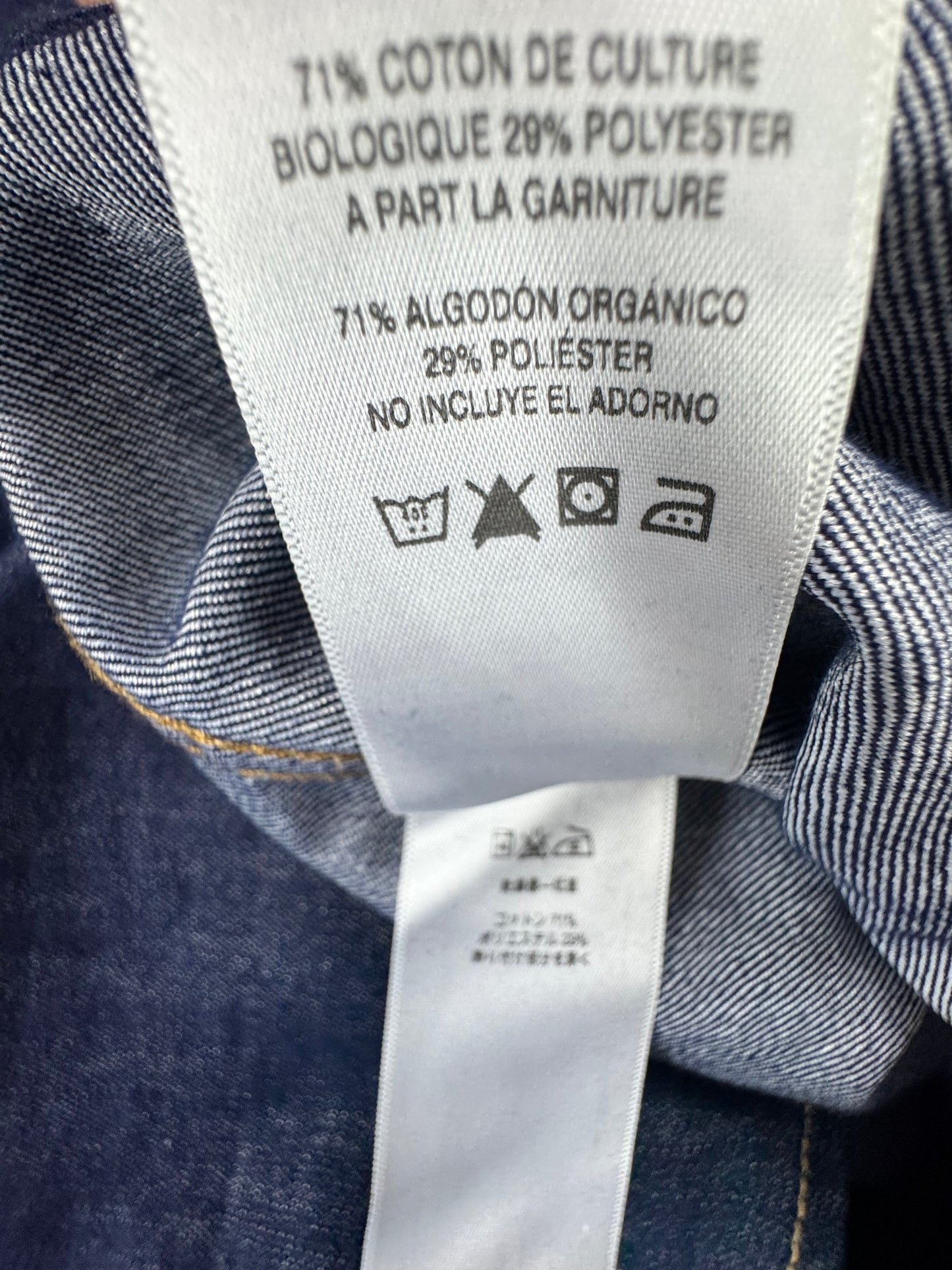 Patagonia Mens Organic Denim Long Sleeve Shirt Blue Large