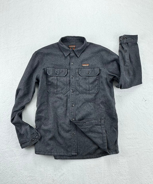 Patagonia Men’s Farrier Long Sleeve Work Shirt – Ink Black – Medium (Fits Large)