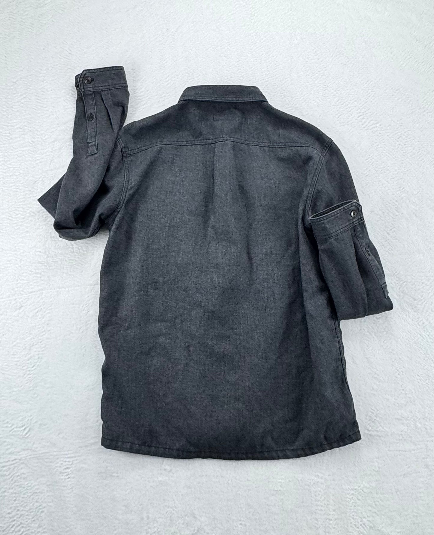 Patagonia Men’s Farrier Long Sleeve Work Shirt – Ink Black – Medium (Fits Large)