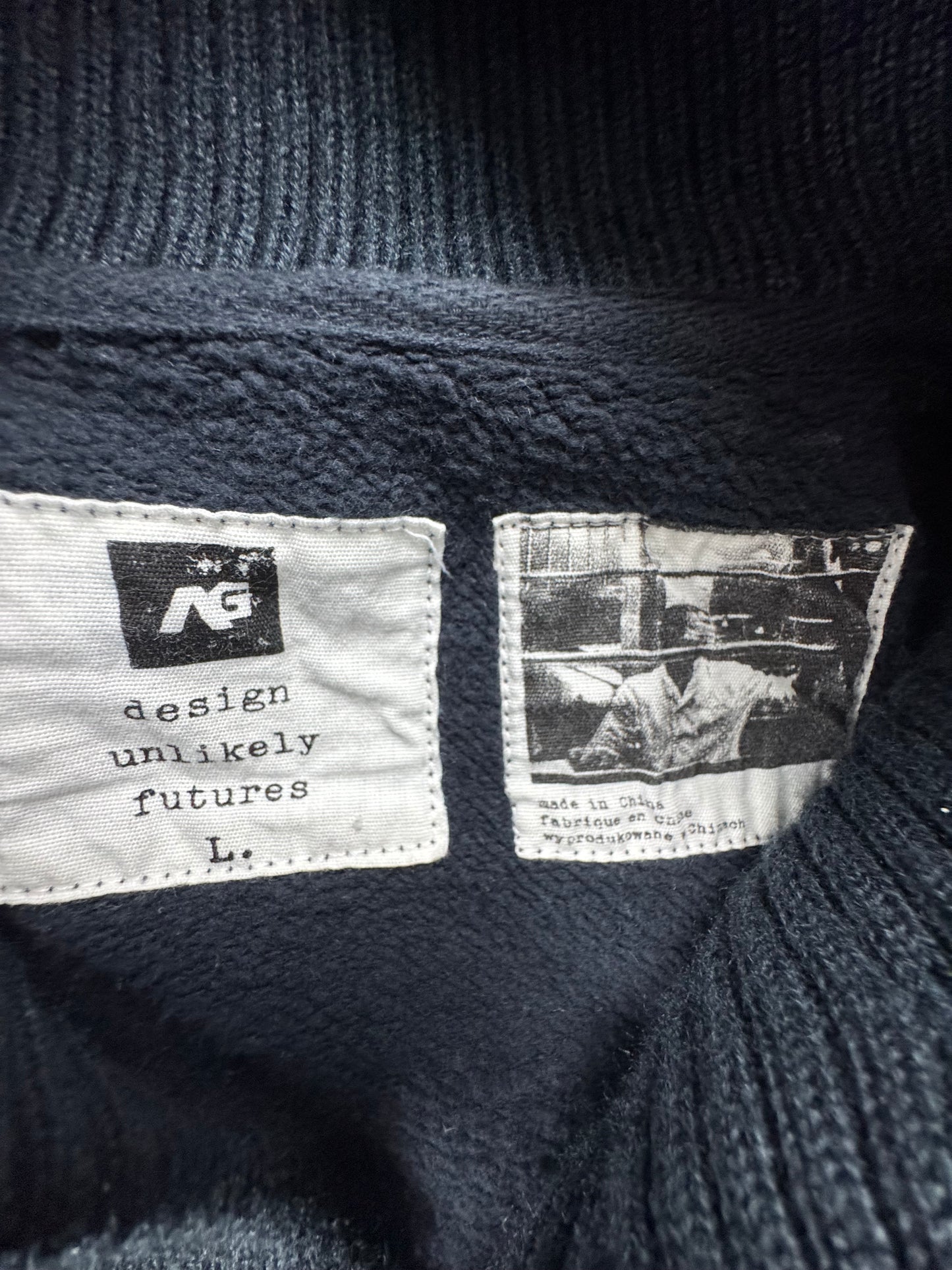 Burton Analog Men’s Cotton Chore Jacket – Ribbed Knit Collar – Navy –  Large