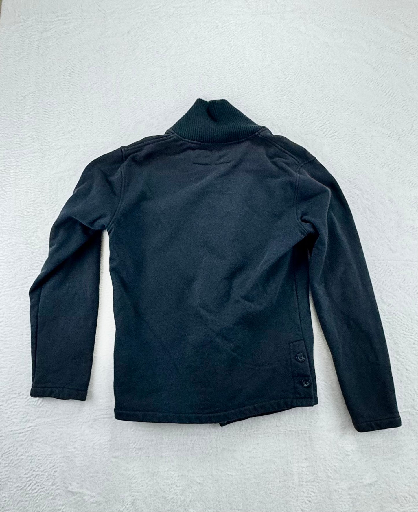 Burton Analog Men’s Cotton Chore Jacket – Ribbed Knit Collar – Navy –  Large