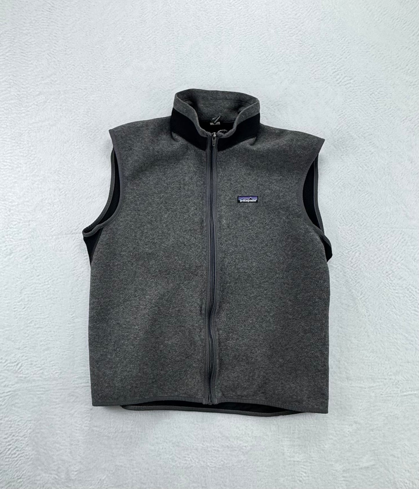 Vintage Patagonia Mens Windproof Fleece Vest – Gray / Black – XL
